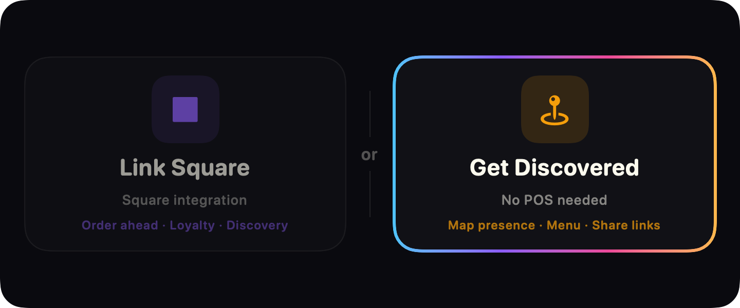 Get Discovered screen