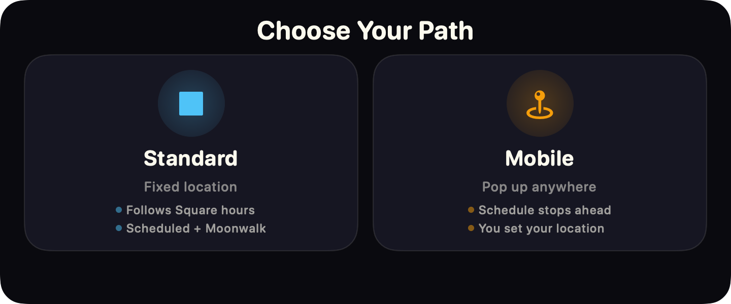 Choose Your Path screen